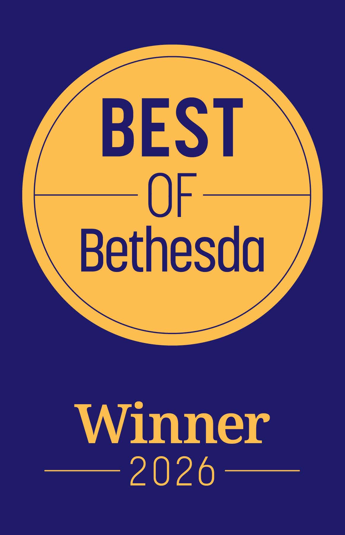 Best of Bethesda 2026 winner logo